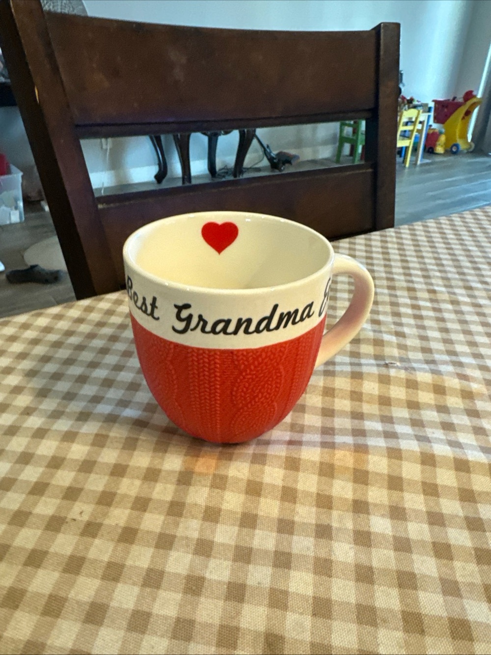 Best Grandma Red Heart Ceramic Mug